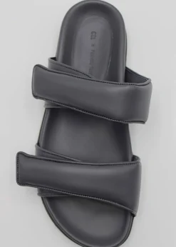 The Frankie Shop Gia X Pernille Double Strap Sandal Anthracite Outlet