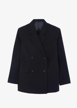 The Frankie Shop Girona Open Back Blazer Black Outlet