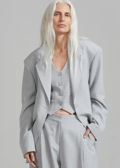 The Frankie Shop Gladys Blazer Grey Sale