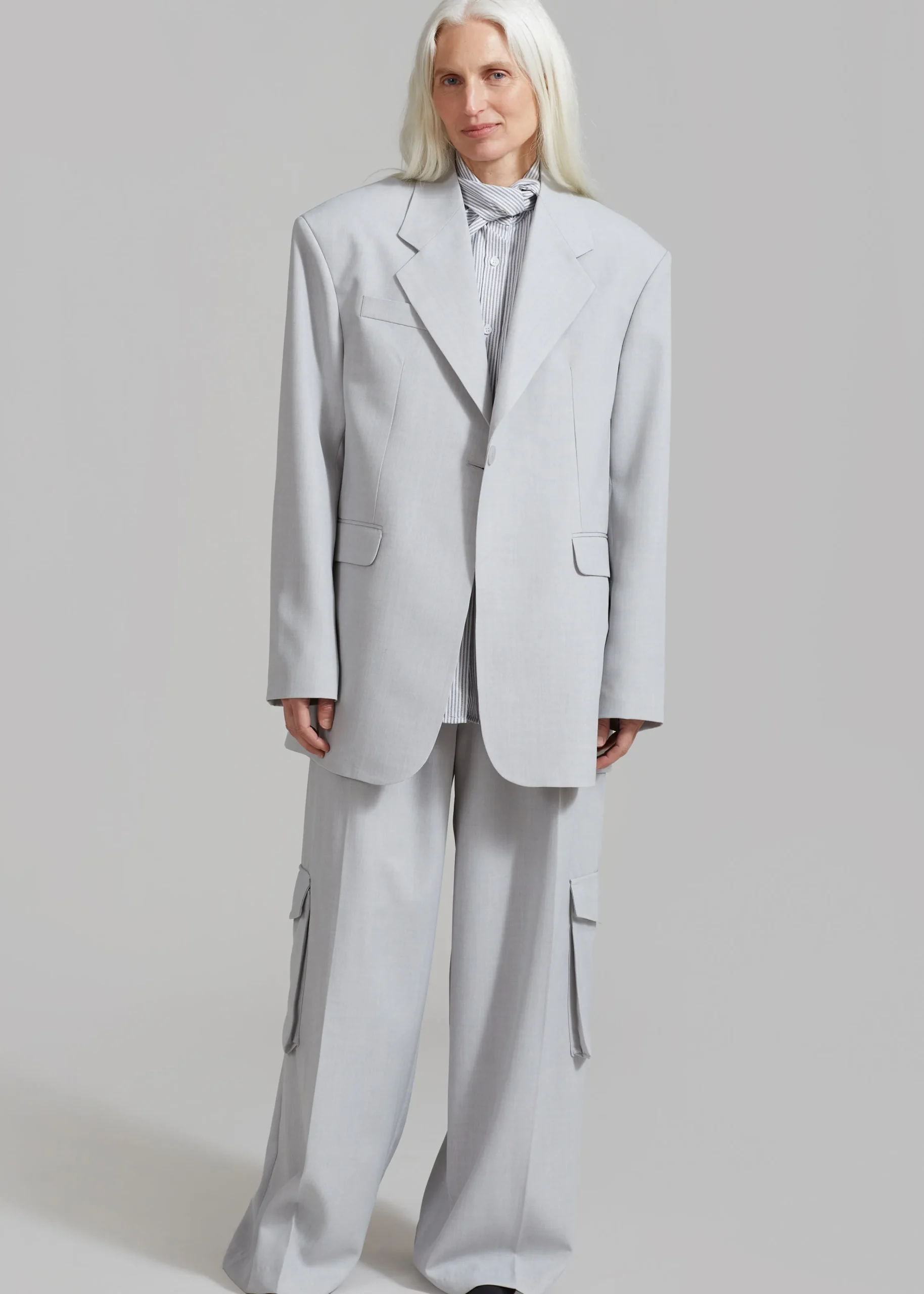 The Frankie Shop Gladys Blazer Grey Sale