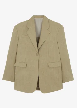 The Frankie Shop Gladys Blazer Khaki New