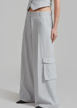 The Frankie Shop Gladys Cargo Pants Grey Best