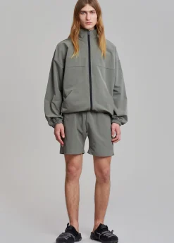 The Frankie Shop Guido Nylon Shorts Grey Hot