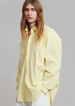 The Frankie Shop Gus Oversized Shirt Lemon Best