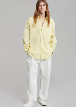 The Frankie Shop Gus Oversized Shirt Lemon Best