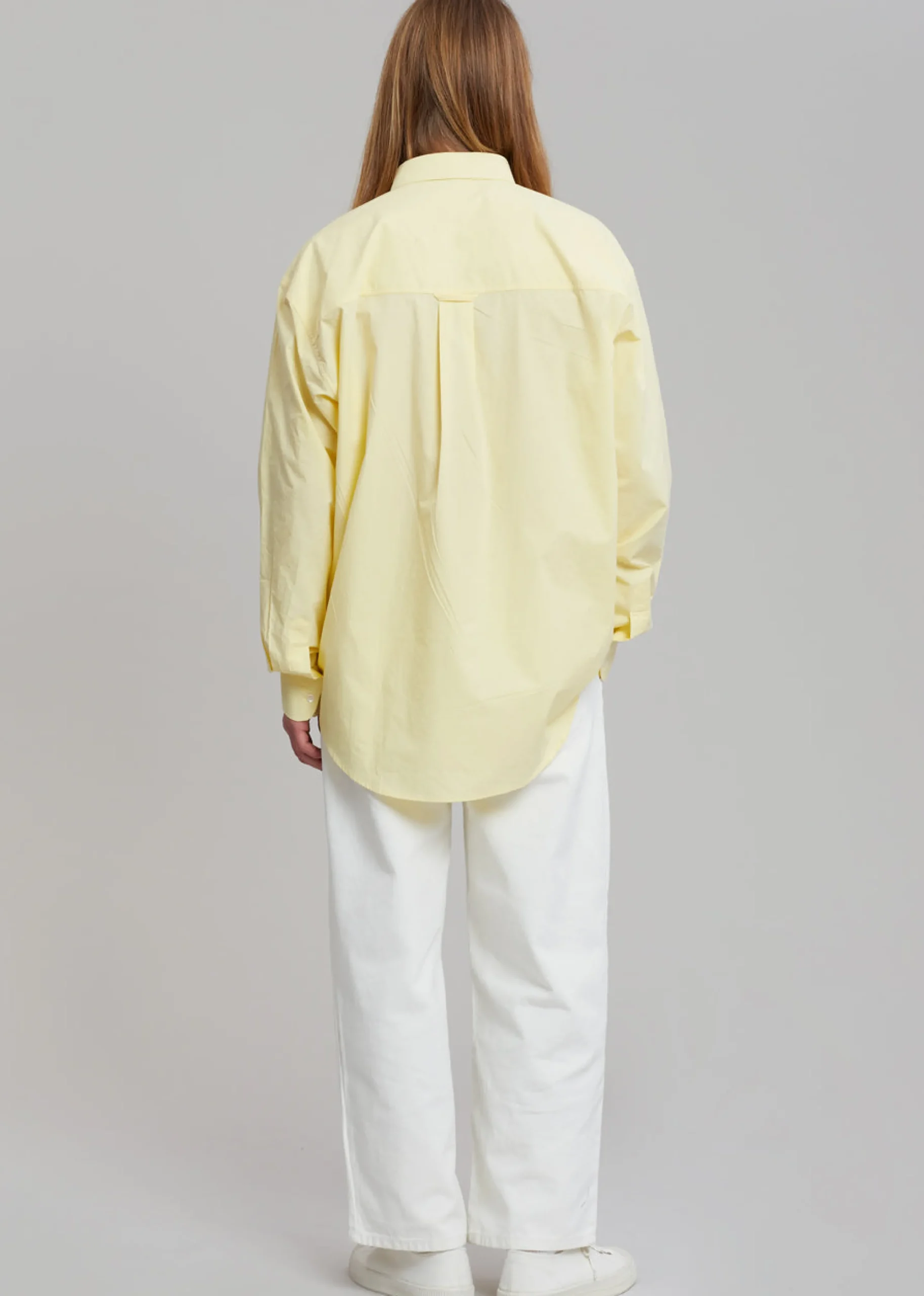 The Frankie Shop Gus Oversized Shirt Lemon Best