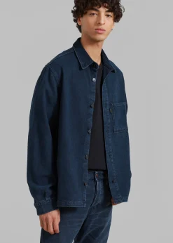 The Frankie Shop Haikure Richie Shirt Blue Black