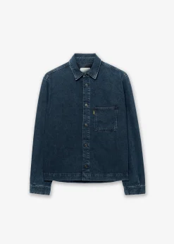The Frankie Shop Haikure Richie Shirt Blue Black