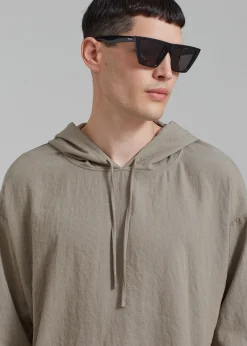 The Frankie Shop Heith Light Hoodie Olive Discount