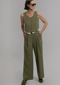 The Frankie Shop Holi Vest Olive Hot