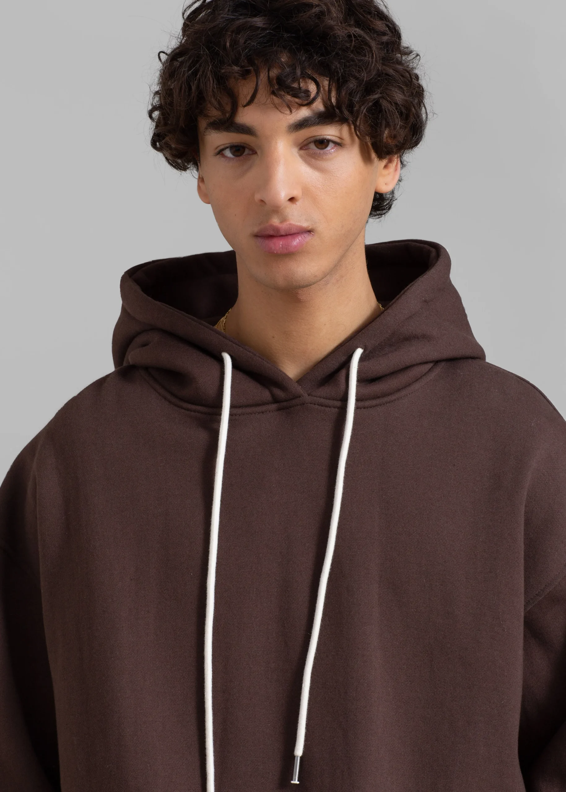 The Frankie Shop Hoops Hoodie Chocolate Plum