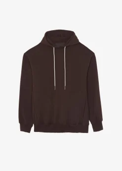 The Frankie Shop Hoops Hoodie Chocolate Plum