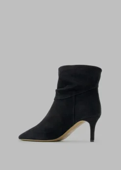 The Frankie Shop Ilio Smeraldo X Geraldine Boublil Suede Leather Boots Black