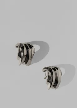 The Frankie Shop Jasmin Sparrow Homard Hoops Silver Best
