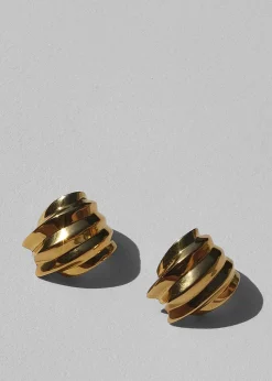 The Frankie Shop Jasmin Sparrow Homard Hoops Gold Sale