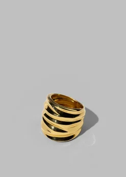 The Frankie Shop Jasmin Sparrow Torque Ring Gold Best