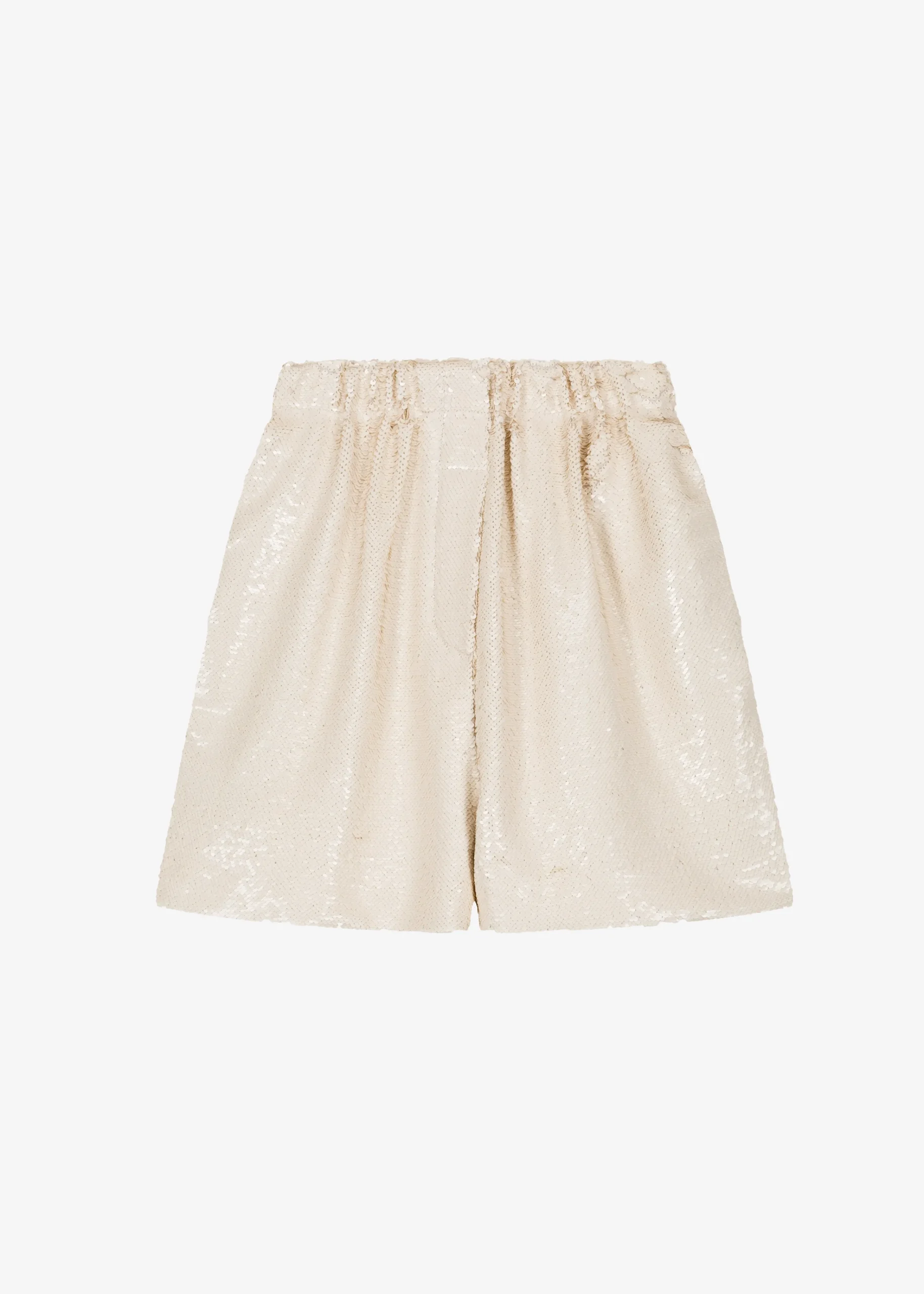 The Frankie Shop Jazz Sequins Boxer Shorts Cream Hot