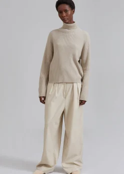 The Frankie Shop Jensen Turtleneck Sweater Taupe Best