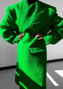The Frankie Shop John Oversized Coat Kermit Online