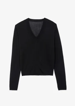The Frankie Shop Juro V-Neck Knit Black New