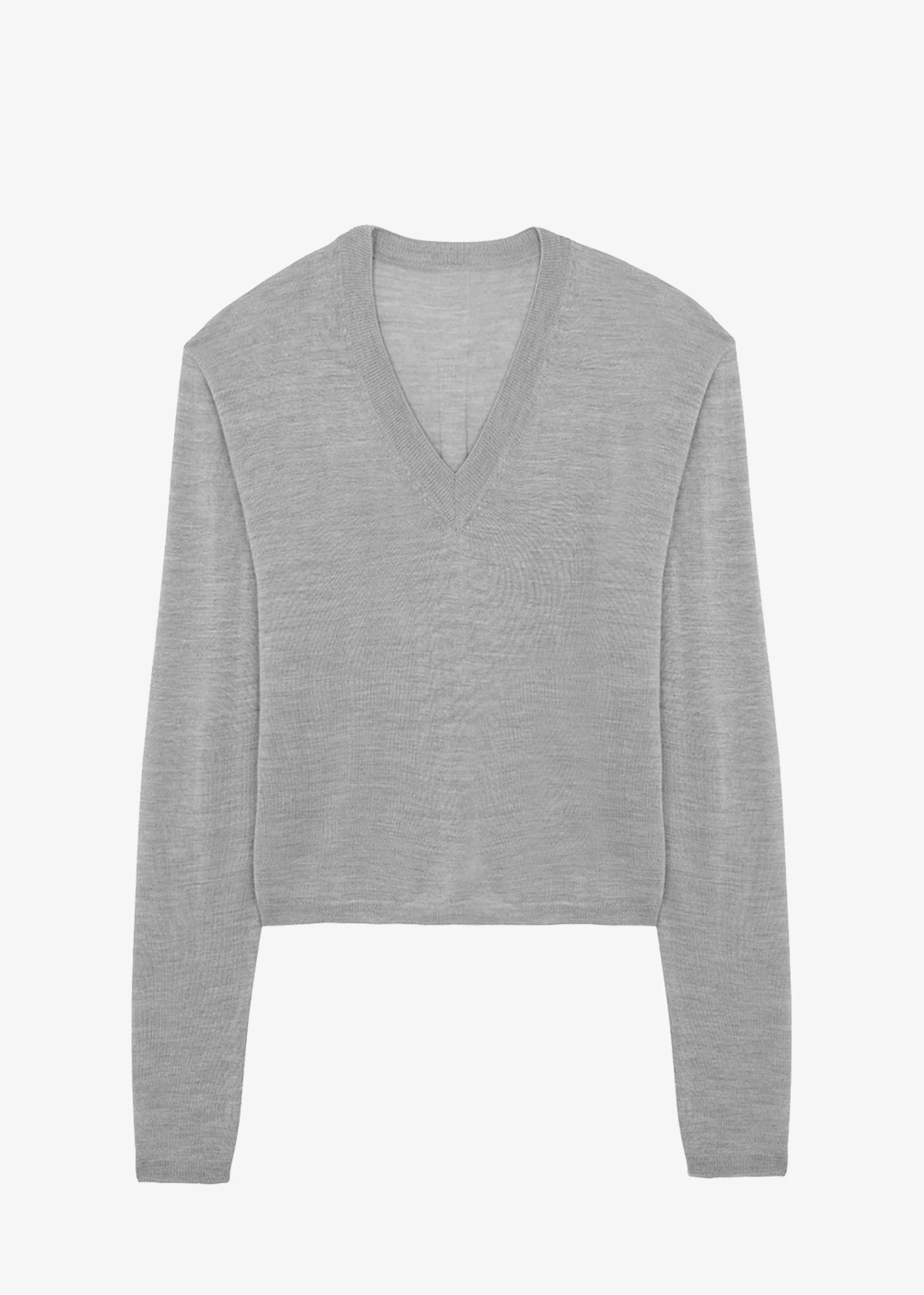 The Frankie Shop Juro V-Neck Knit Grey Clearance