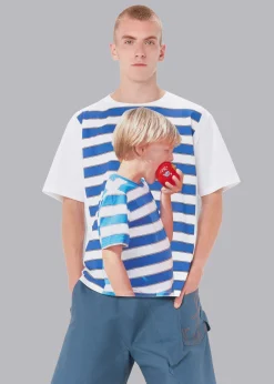 The Frankie Shop Jw Anderson Boy With Apple Oversized T-Shirt White