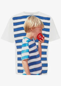The Frankie Shop Jw Anderson Boy With Apple Oversized T-Shirt White
