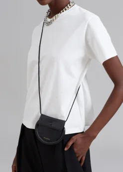 The Frankie Shop Jw Anderson Bumper-Moon Coin Purse Black Clearance