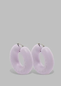 The Frankie Shop Jw Anderson Bumper-Tube Earrings Lilac Hot