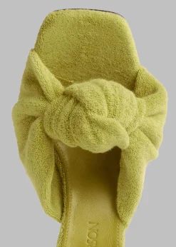The Frankie Shop Jw Anderson Heel Knot Sandal Pop Green Best