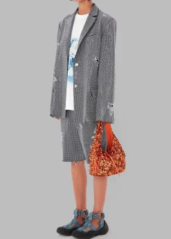 The Frankie Shop Jw Anderson Mini Sequin Shopper Top Handle Bag Orange Best