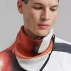 The Frankie Shop Jw Anderson Printed Silk Scarf Multi/Off White Discount