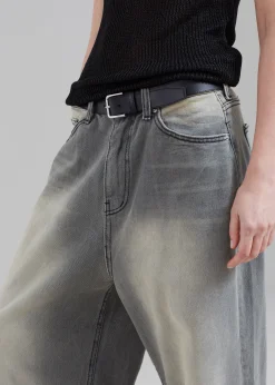 The Frankie Shop Kane Wide Jeans Grey Wash Best