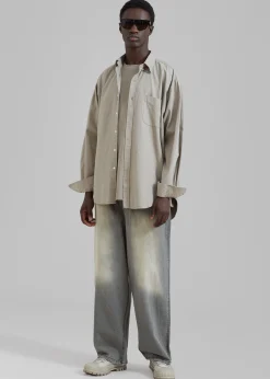The Frankie Shop Kane Wide Jeans Grey Wash Best