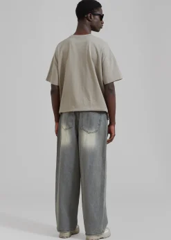 The Frankie Shop Kane Wide Jeans Grey Wash Best