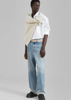 The Frankie Shop Kane Wide Jeans Blue Wash Outlet