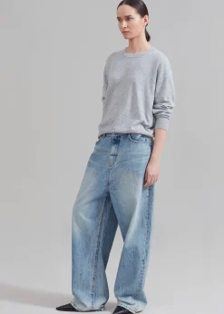 The Frankie Shop Kane Wide Jeans Blue Wash Outlet