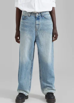 The Frankie Shop Kane Wide Jeans Blue Wash Outlet