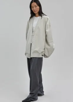 The Frankie Shop Kanna V-Neck Jacket Pale Khaki Clearance