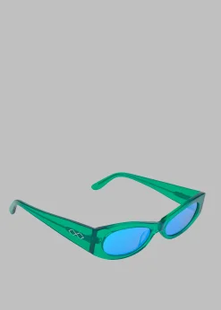 The Frankie Shop Karen Wazen Ciara Sunglasses Green Tea Discount