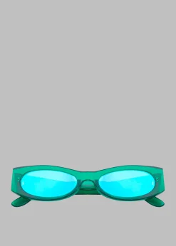 The Frankie Shop Karen Wazen Ciara Sunglasses Green Tea Discount