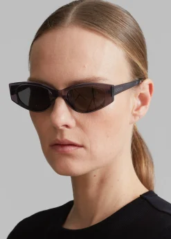 The Frankie Shop Karen Wazen Dixy Sunglasses Smoky Grey Discount