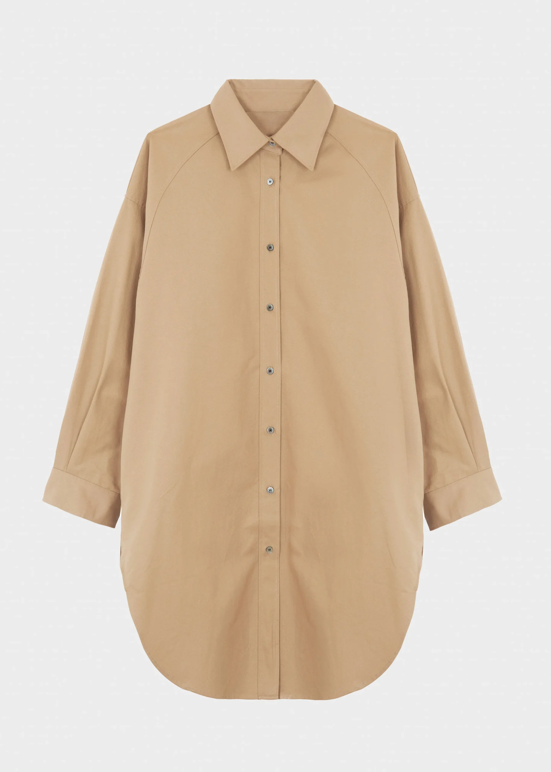 The Frankie Shop Karole Shirt Dress Tan Outlet
