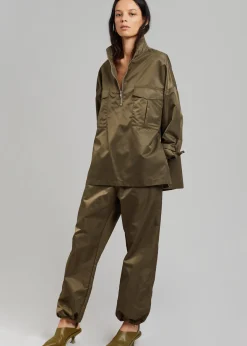 The Frankie Shop Kevin Anorak Jacket Khaki Brown Sale