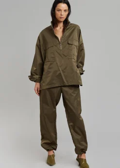 The Frankie Shop Kevin Anorak Jacket Khaki Brown Sale