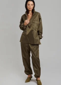 The Frankie Shop Kevin Anorak Jacket Khaki Brown Sale