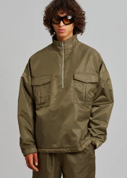 The Frankie Shop Kevin Anorak Jacket Khaki Brown Sale
