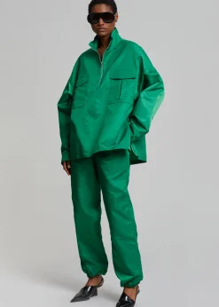 The Frankie Shop Kevin Anorak Jacket Kelly Green Online