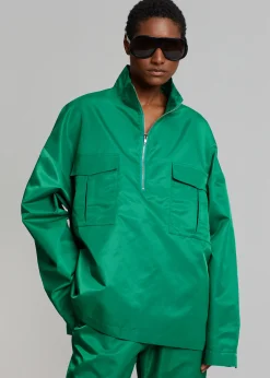 The Frankie Shop Kevin Anorak Jacket Kelly Green Online