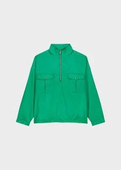 The Frankie Shop Kevin Anorak Jacket Kelly Green Online